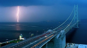 Японский Жемчужный - самый длинный подвесной мост