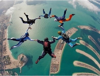 Прыжок с парашютом в Дубае